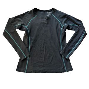 L.L. Bean SunSmart Everyday Tee Misses small Crew Neck Long Sleeve UPF 50+